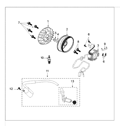 Ontstekingsgedeelte Peugeot Tweet 125 E3 2010-2013