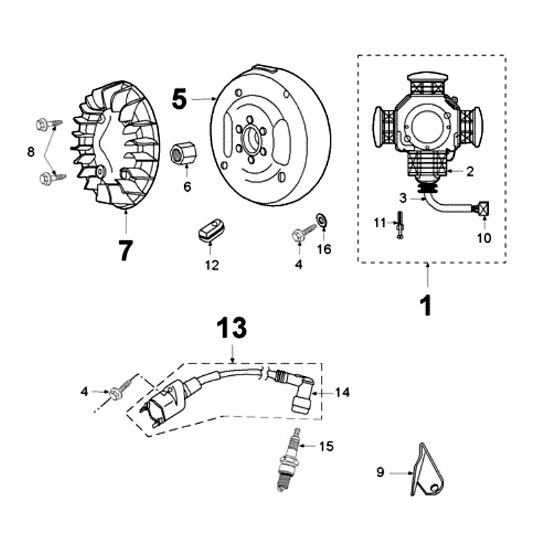 Zündbereich ohne Pickup Peugeot Fox Deluxe Schwarz