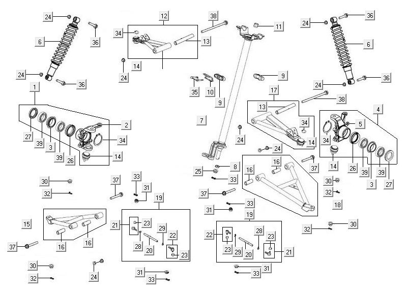 Federung Kymco MXU 500