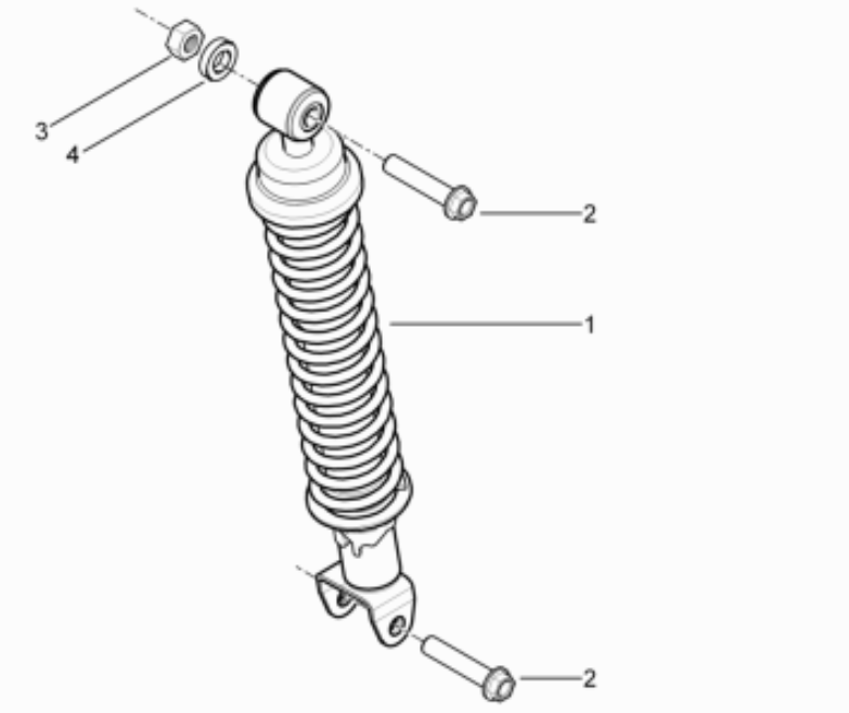 Piaggio Typhoon 50 2-Takt Euro 3 2011 Stoßdämpfer