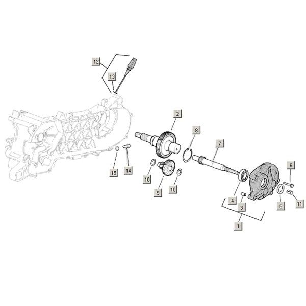 Getriebe Aprilia Mojito Custom 2t (Piaggio-Motor) 2004 - 2010