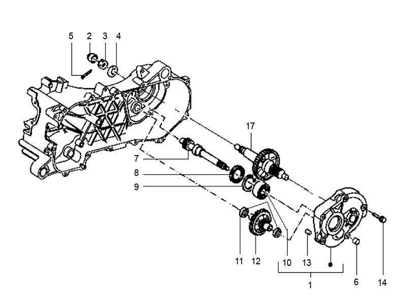 Gilera Runner 98-2005 2-Takt-Getriebe
