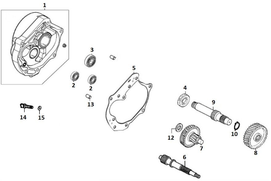 Hinterachse 10/12 GY6 (EURO 4; nach 2018)-Achteras 10 / 12 GY6 (EURO4) a tm d