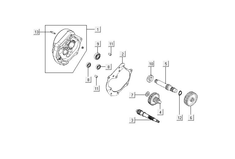 Getriebe Kymco Agility 12' 4-Takt Silber