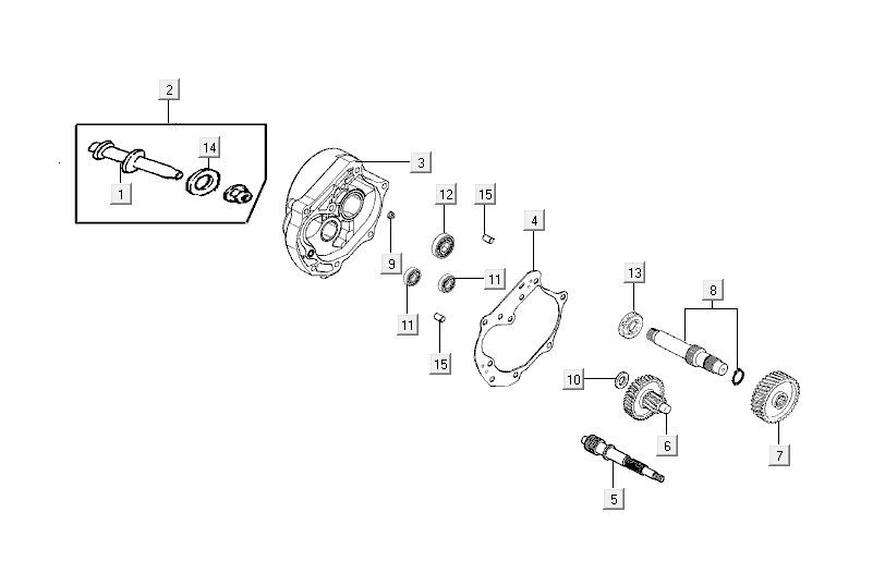 Getriebe Kymco Carry 4-Takt-Einspritzung euro4 weiß