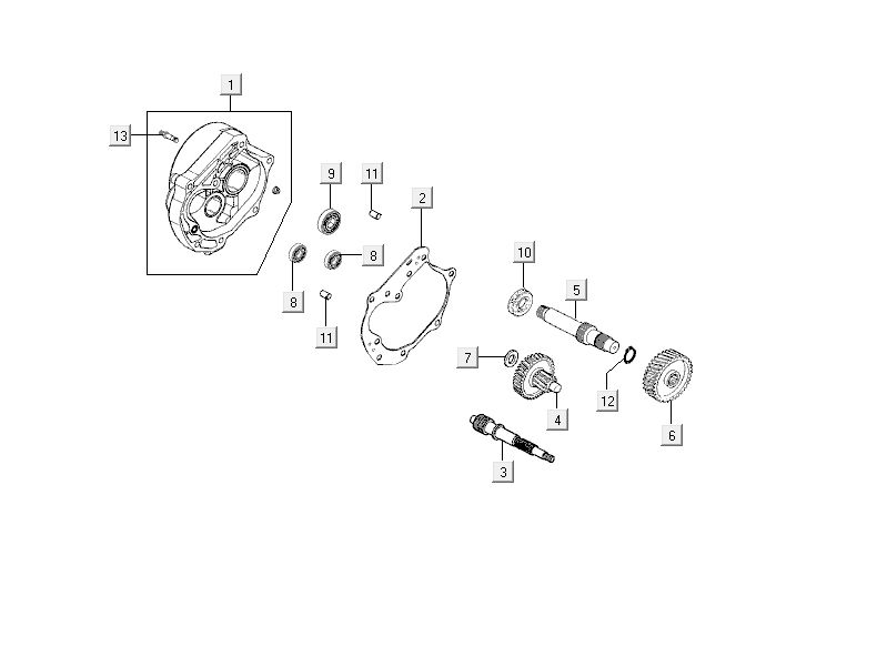 Kymco Delivery 4-Takt weiß-partsproduct-Overbrenging-Kymco-Delivery-4-takt-wit