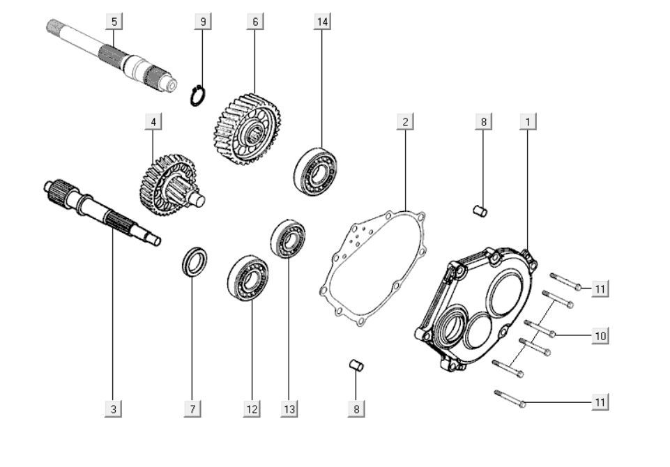 Übertragung Kymco Downtown 300i weiß