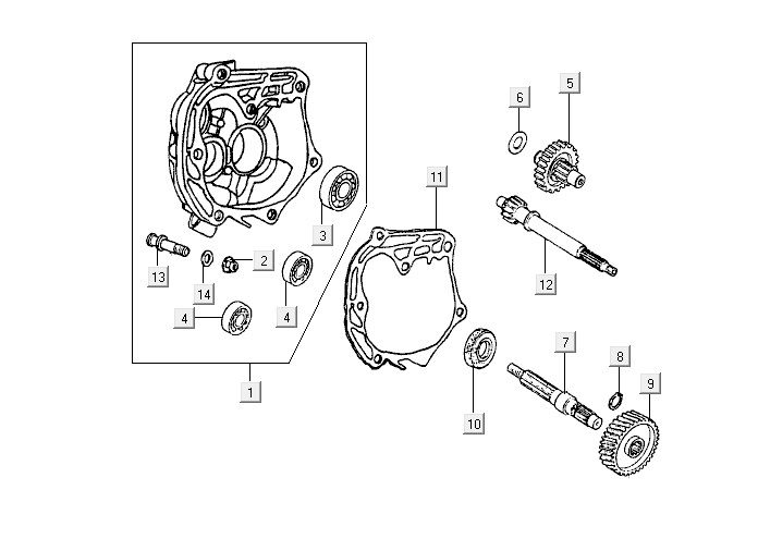 Getriebe Kymco Super9 2t LC om mattschwarz-gelb