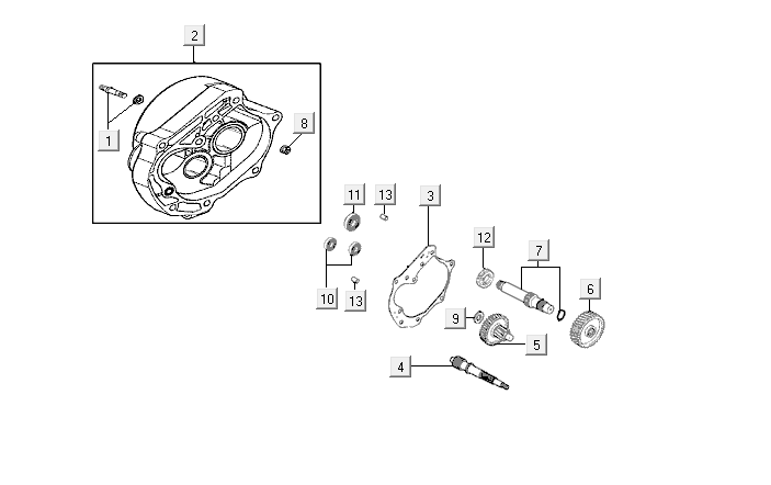 Getriebe Kymco VP50i einspritzung euro4 renault braun