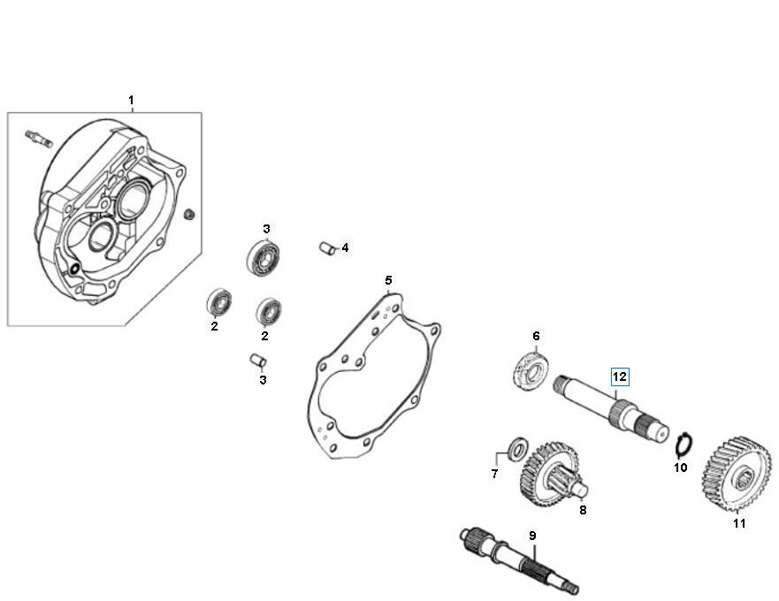 Getriebe Turbo Cx-50 4-Takt