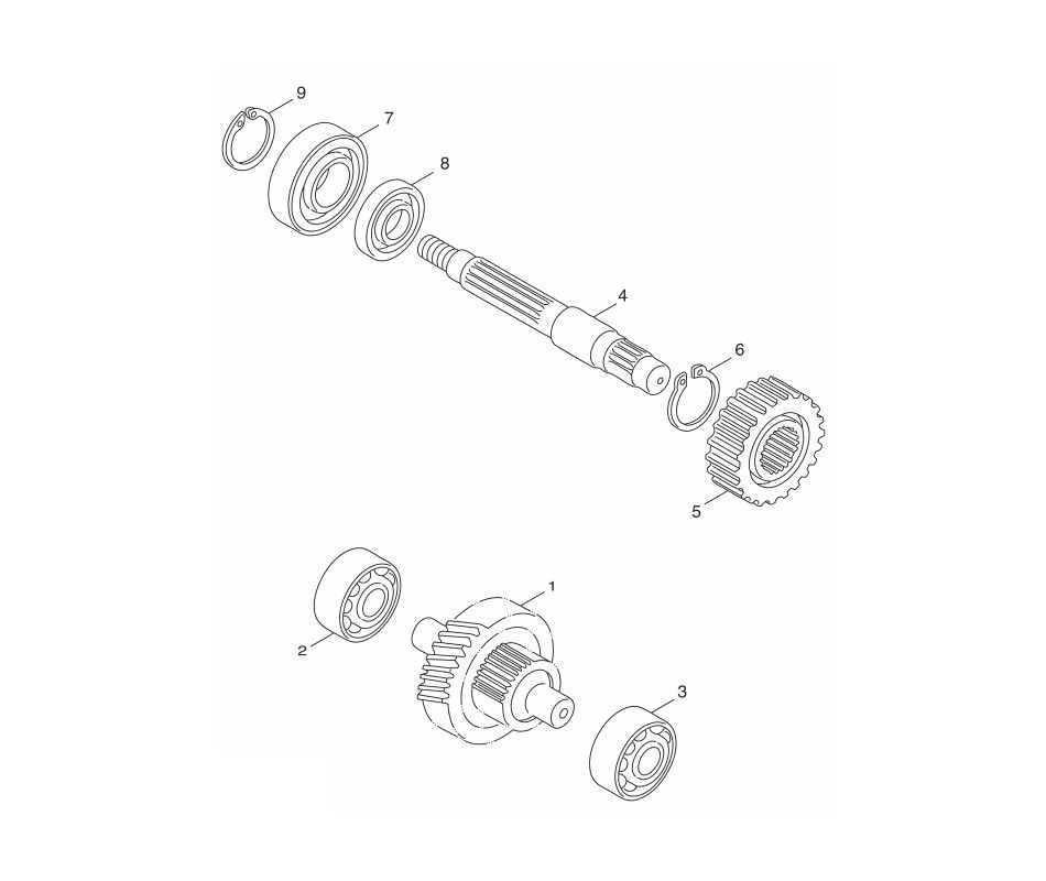 Getriebe Yamaha Aerox 4-Takt 2014