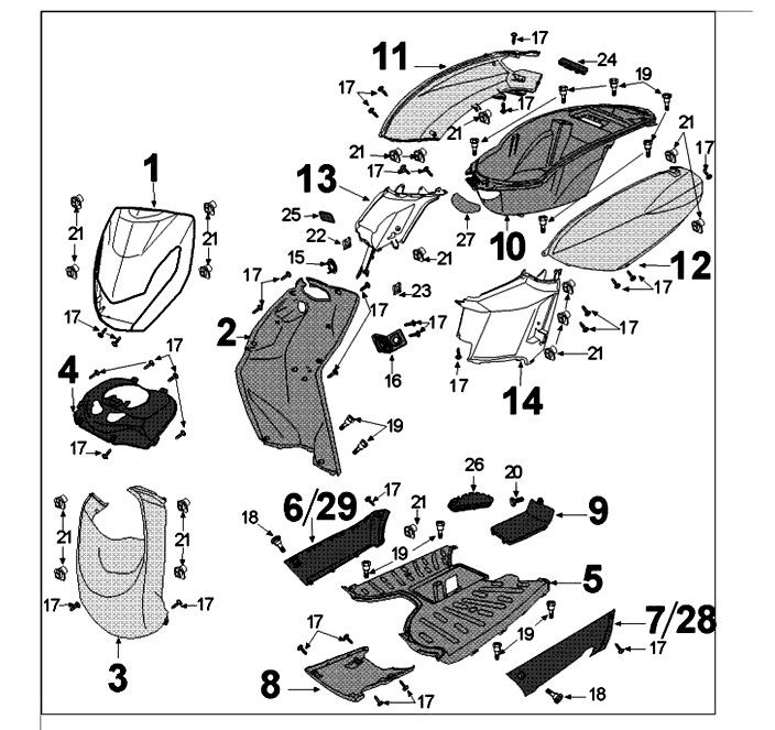 Panels Peugeot Kisbee 2-takt