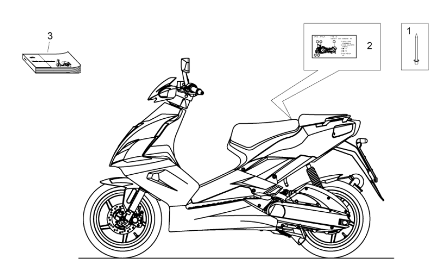 Bild und Anleitung Aprilia SR 50 H2O ie+Vergaser 2004-2009