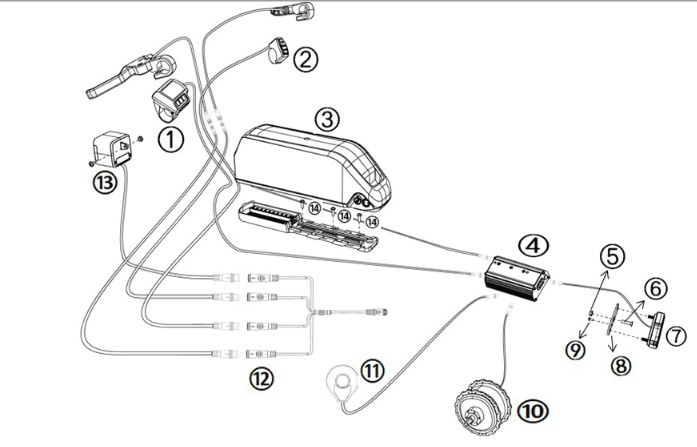 Power system Yadea Trooper 01 Fatbike