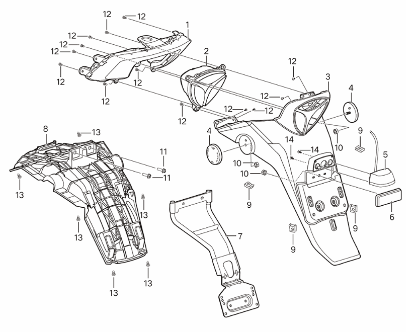 Yadea Voltguard Heckfender