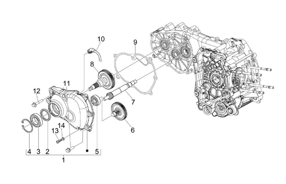 Untersetzungsgetriebe - Deckel