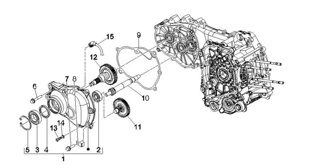 Reduziergruppe Vespa GTV 250 4T 4V IE