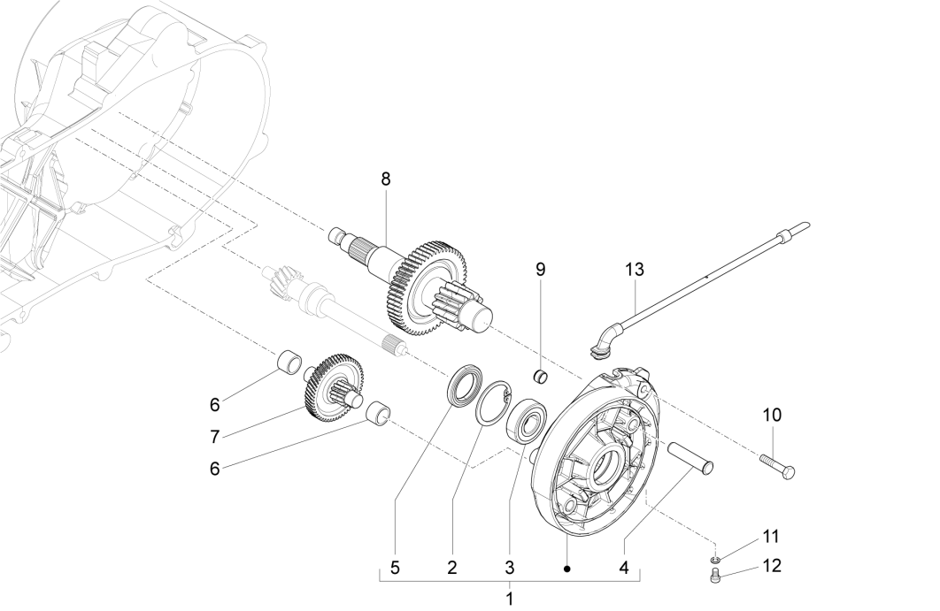 Reduziergruppe Piaggio Liberty 50 4-Takt (IGET Euro 4)