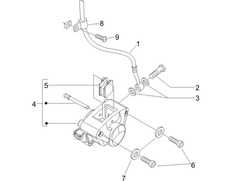 Bremse Piaggio Zip 2000 4-Takt AC