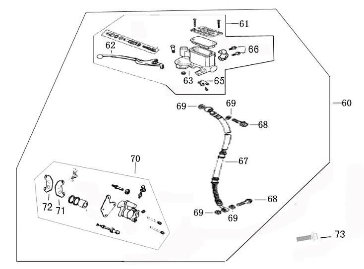 Bremse rechts China Retro Extra Matte creme