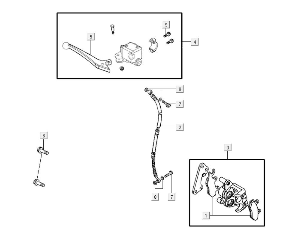 Bremsteile Kymco K-Pipe 125cc