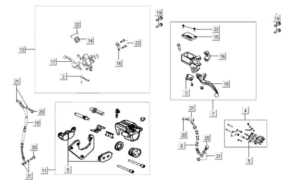 Bremsteile Kymco Like 125cc