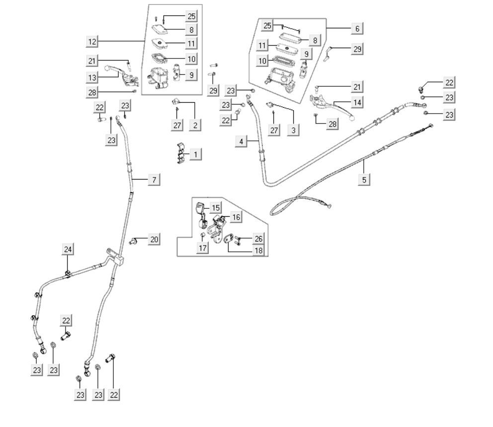 Bremsteile Kymco Xciting 400i Yellow