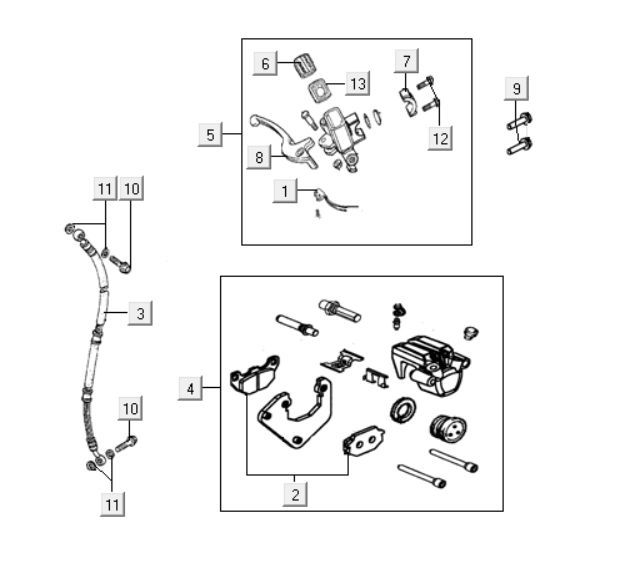 Bremsteile vorne Kymco People One 125i