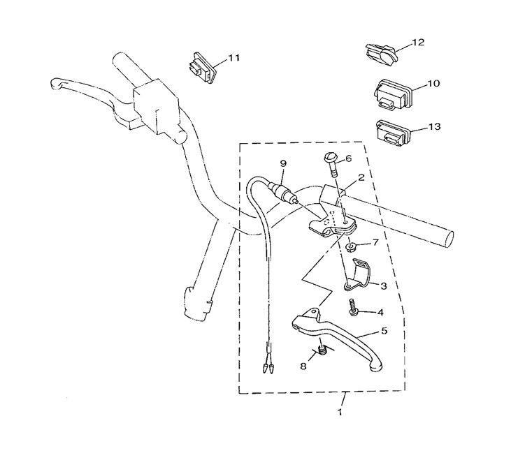 Bremshebel links Yamaha Neo's 2-Takt (2003 bis 2008)