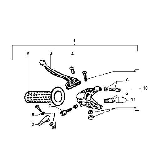 Bremshebel Vespa Ciao 2-Takt