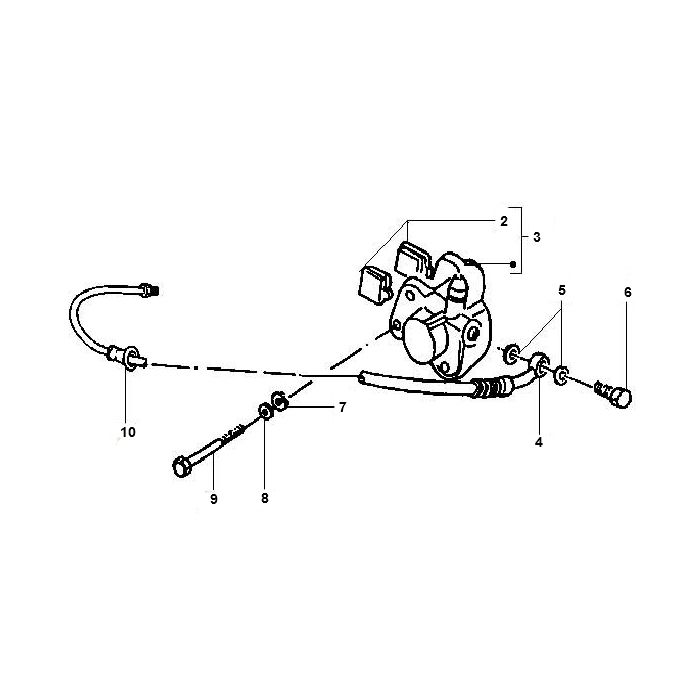 Bremssattel Gilera Runner 98-2005 2-Takt