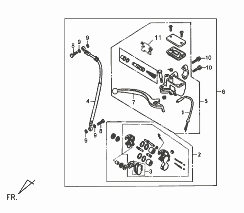 Bremshebel Vorderradbremshebel Sym Allo GT (WH006 S882U) weiß/silber