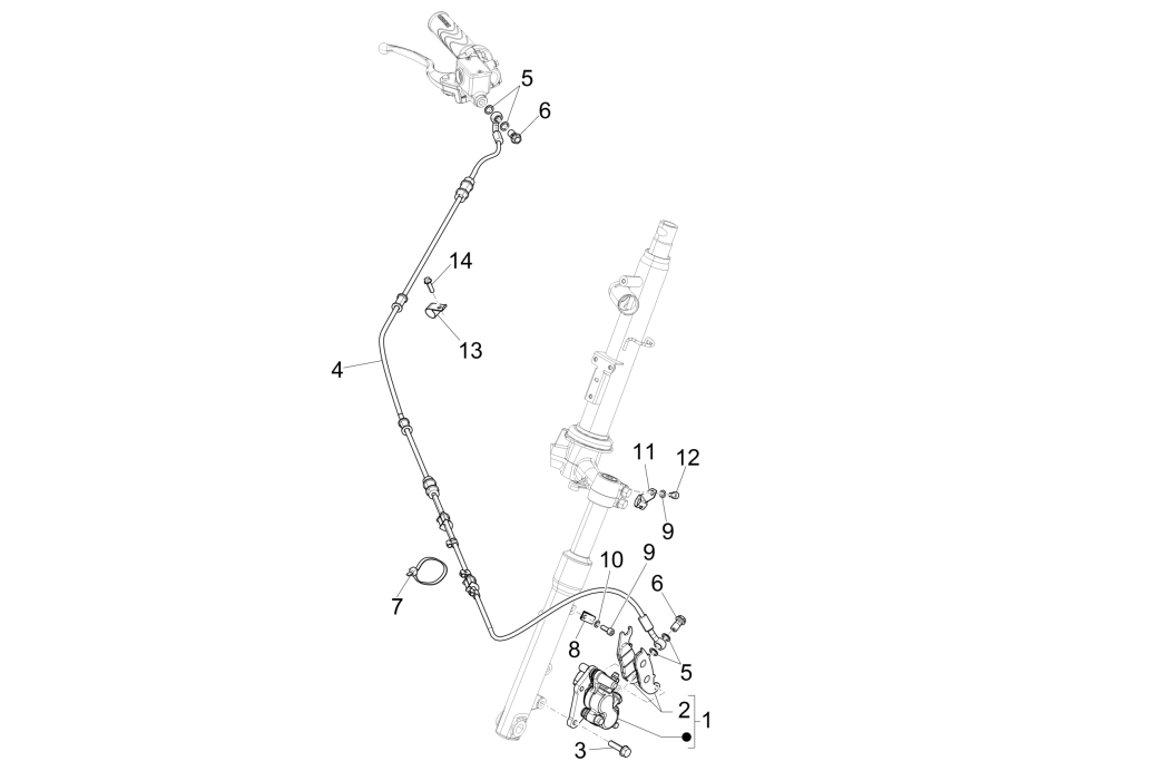 Bremsleitungen Piaggio Liberty 50 4-Takt (IGET Euro 4)