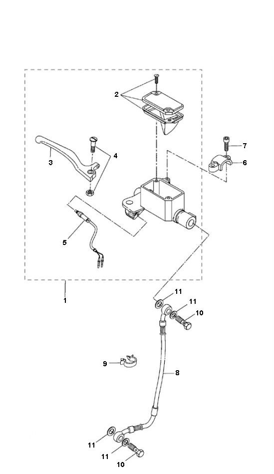 Bremspumpe Yamaha Bw 2-Takt