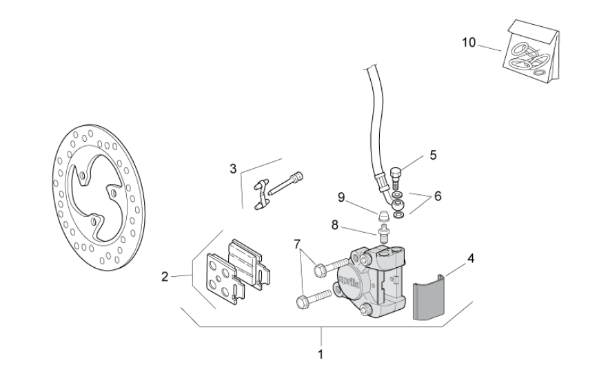 Bremsscheibe Aprilia SR 50 H2O ie+Vergaser 2004-2009