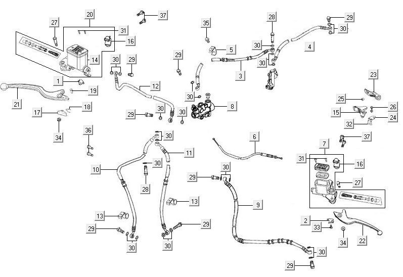 Bremssystem Kymco MXU 500