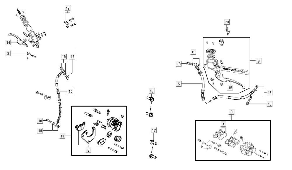 Bremssystem AGILITY CITY 16 4T 125