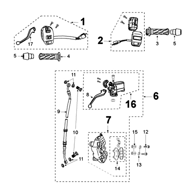 Bremssystem Peugeot Speedfight 3 AC Schwarz