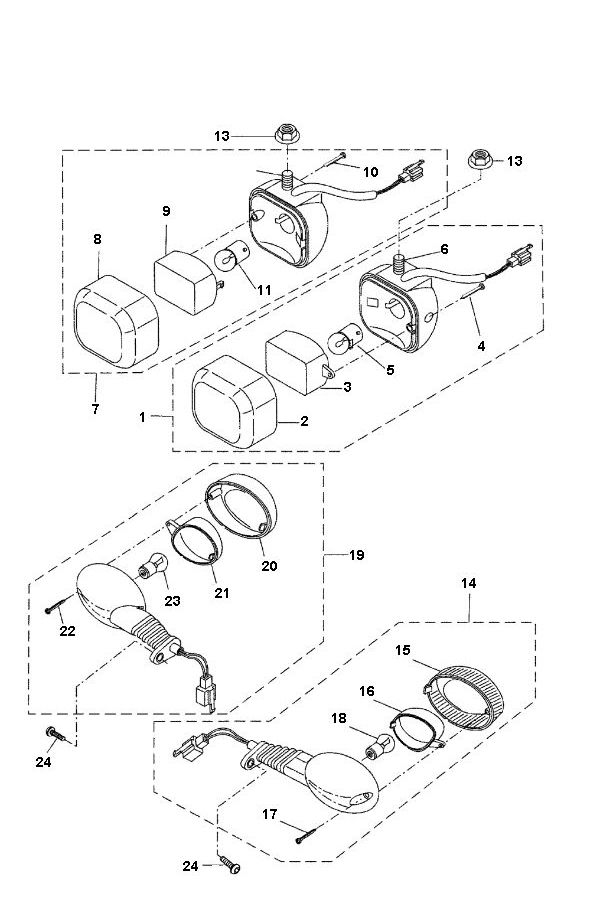 Blinker Yamaha Bw's 2-Takt