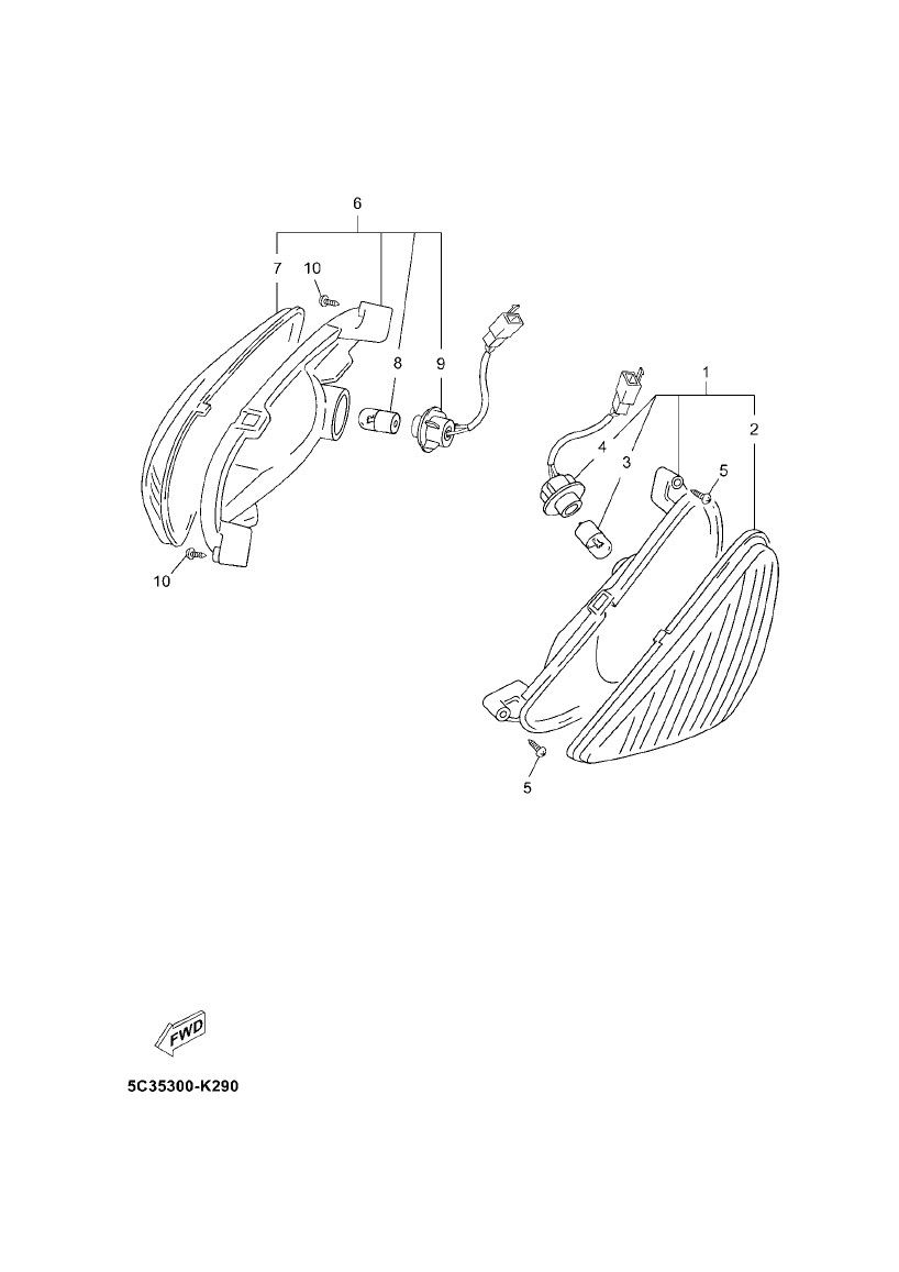 Blinker Yamaha Neos 4-Takt (nach 2008)