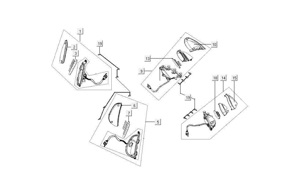 Blinker Kymco New Sento 4-Takt 50i blau