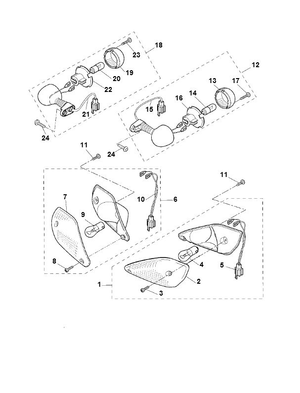 Blinker Yamaha Aerox 2-Takt