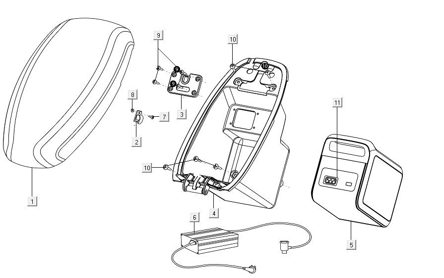 Sattel - Batterie Niu M1