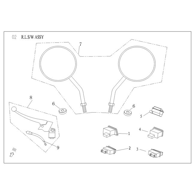 Schalter/Spiegel Agm Vx50 plus