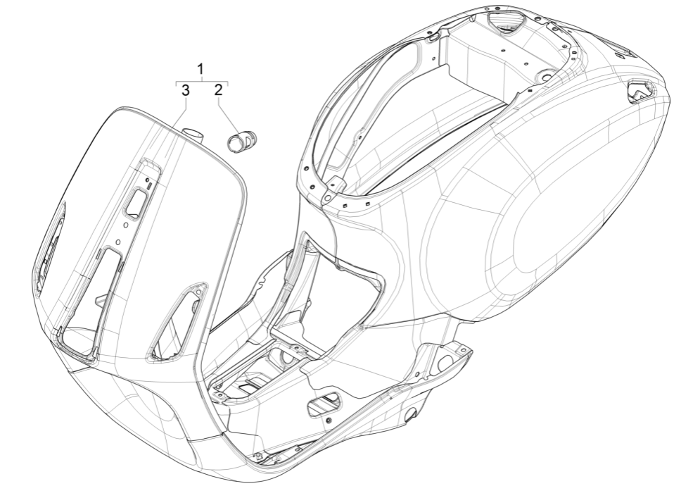 Rahmen Vespa Sprint 150 3V IE ABS Euro 3 2015