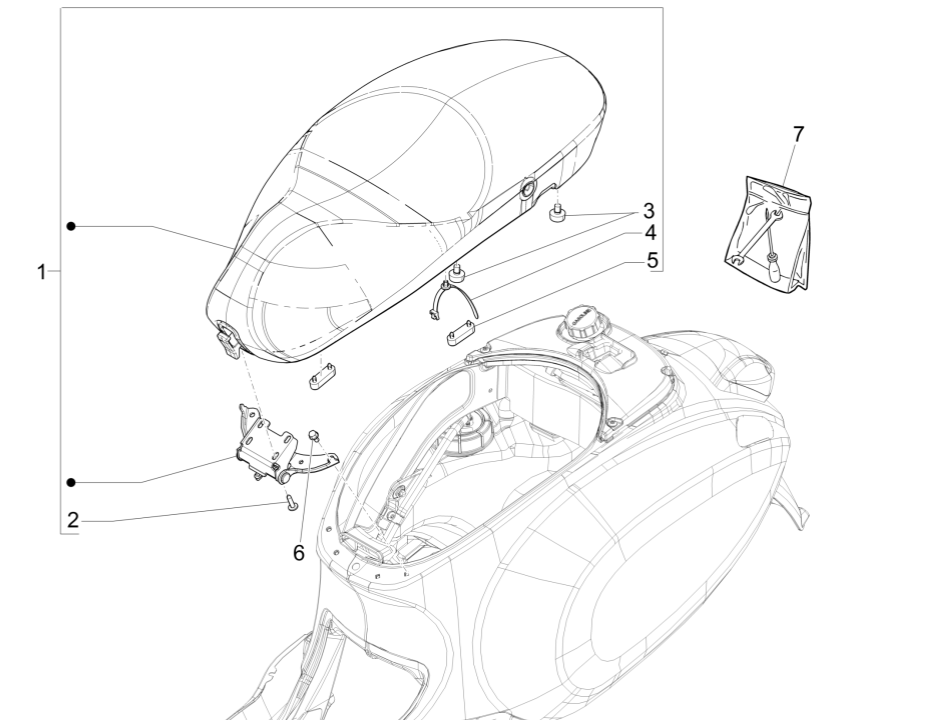 Vespa Sprint 150 3V IE ABS-Sitz Euro 3 2015