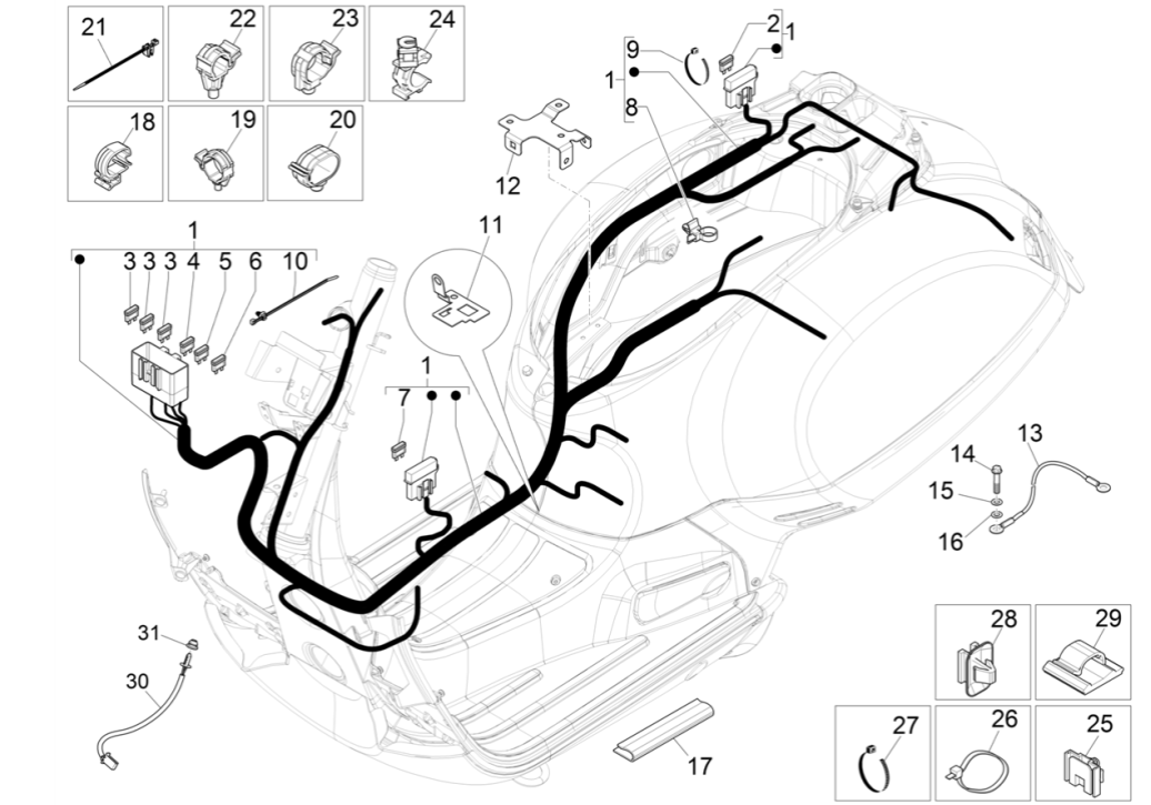 Vespa GTS 300 Super HPE 4 V IE ABS Euro 5 2020-2022