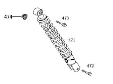 Stoßdämpfer AGM Joy anthrazit matt