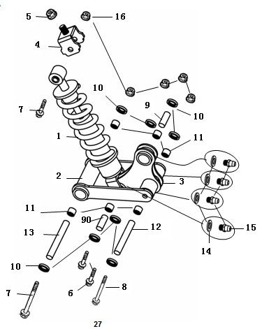 Stoßdämpfer China Strada