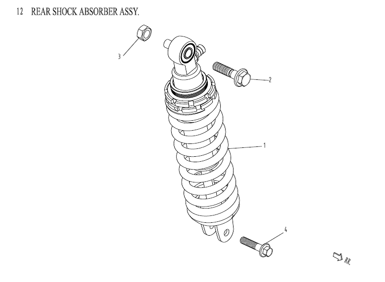 Stoßdämpfer China Venom grün
